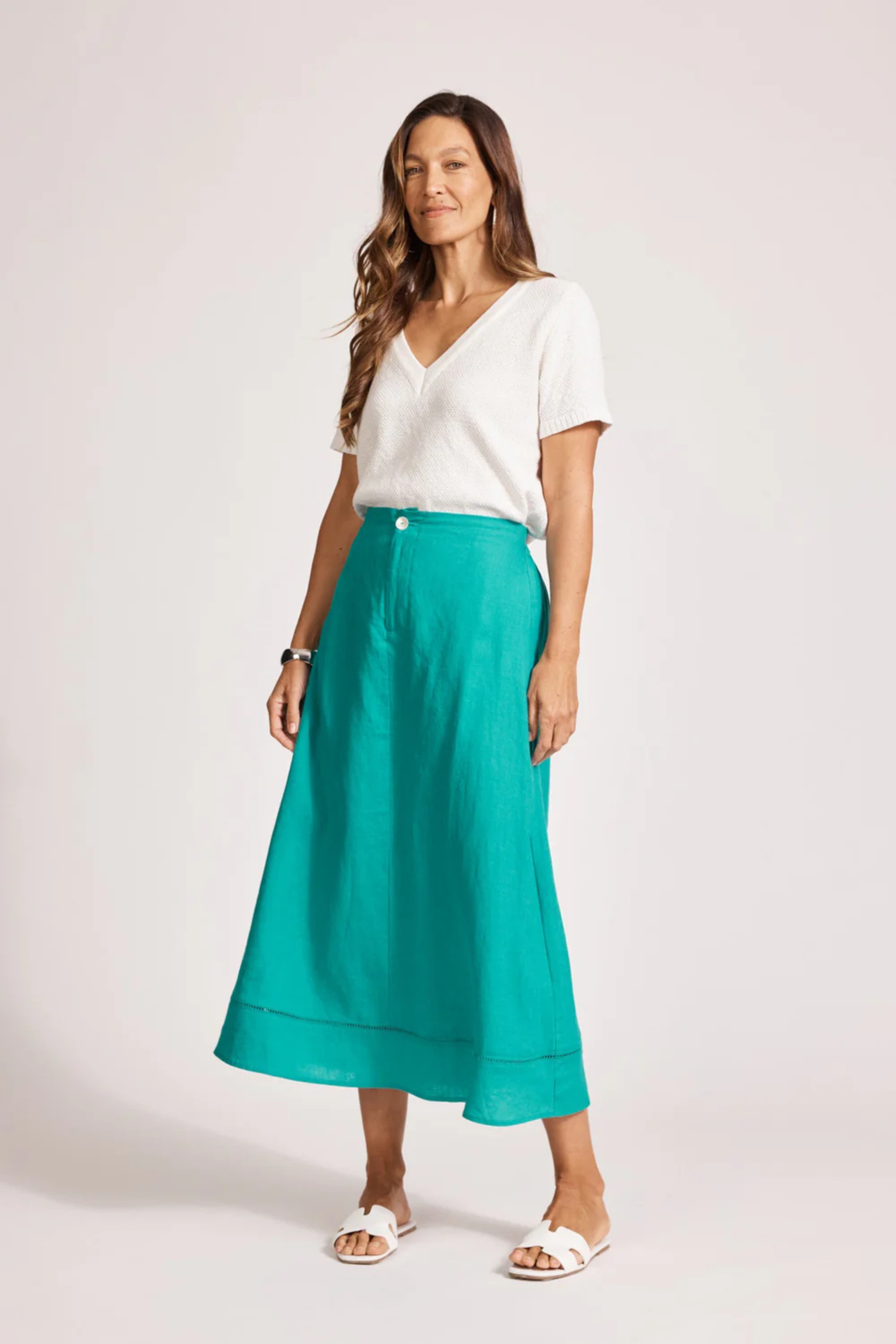 Miramar Maxi Skirt - Lagoon