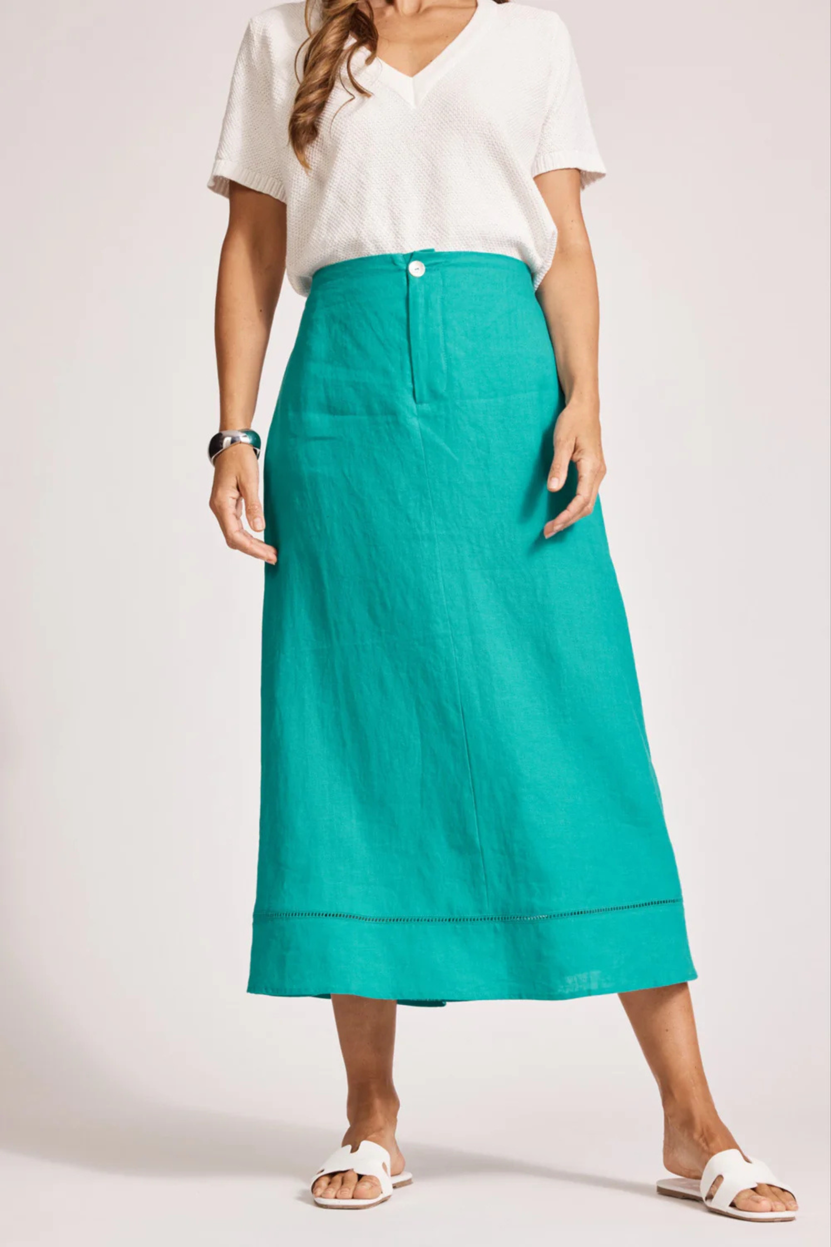 Miramar Maxi Skirt - Lagoon