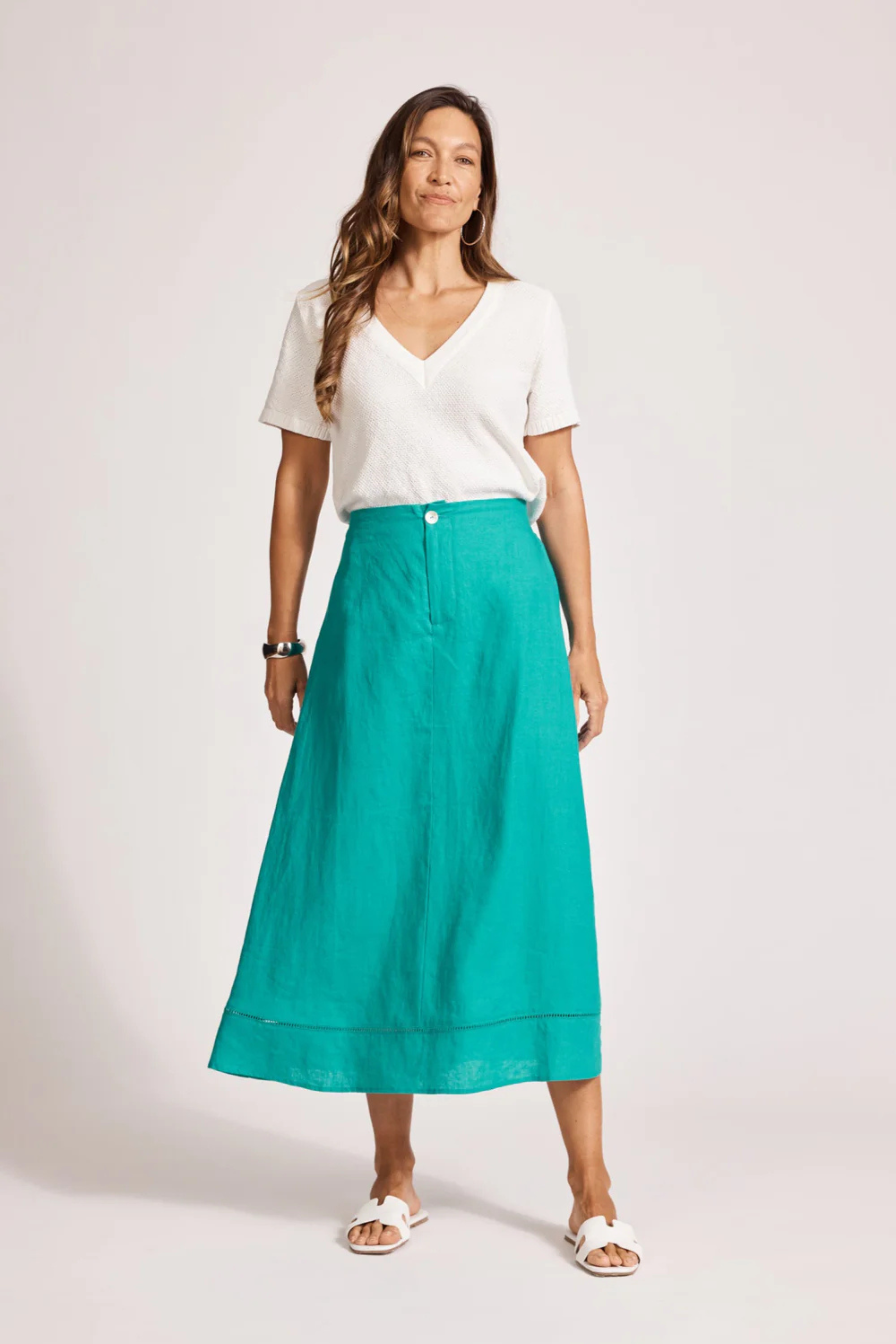Miramar Maxi Skirt - Lagoon