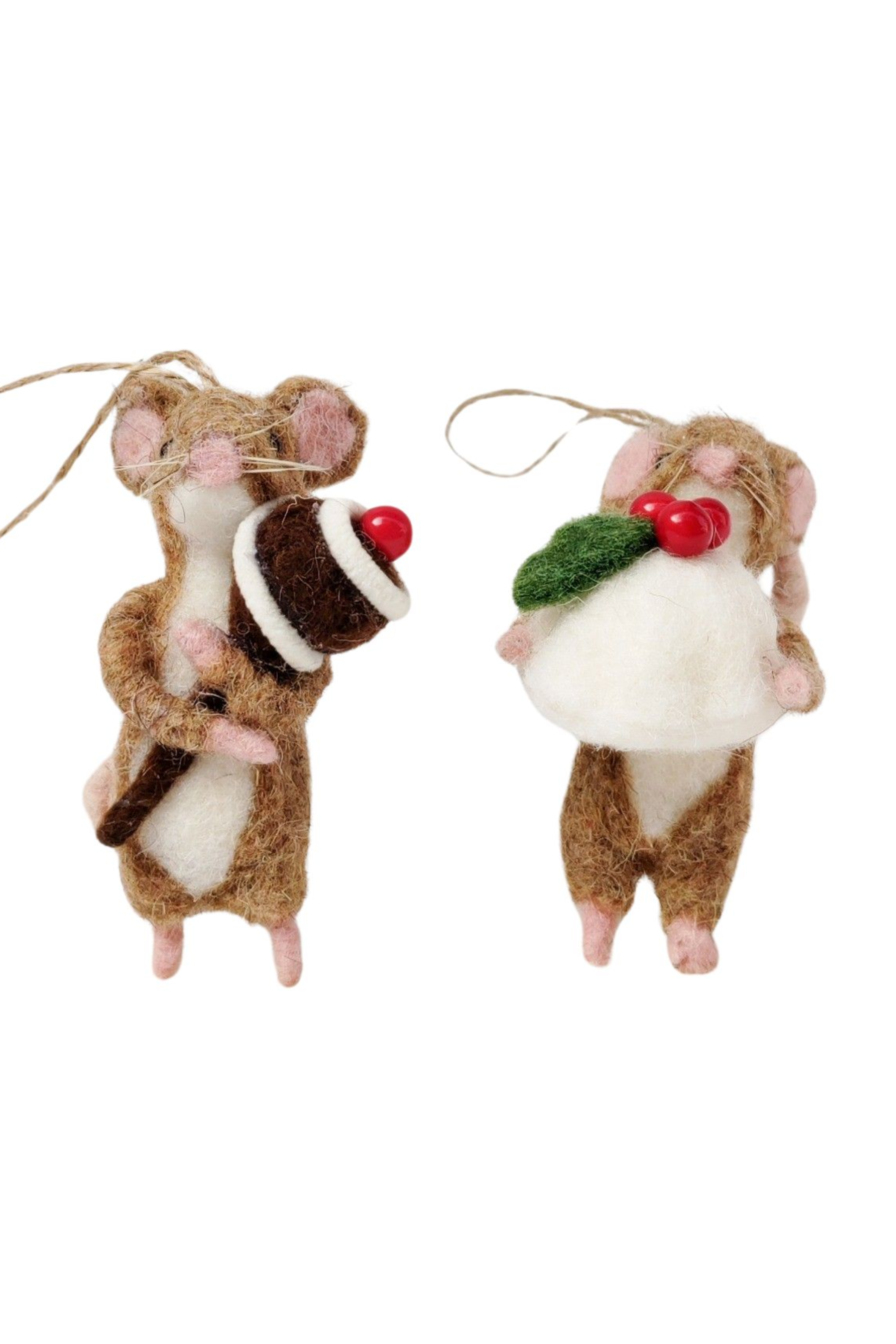 Mouse Feast Holding Lollipop or Pudding