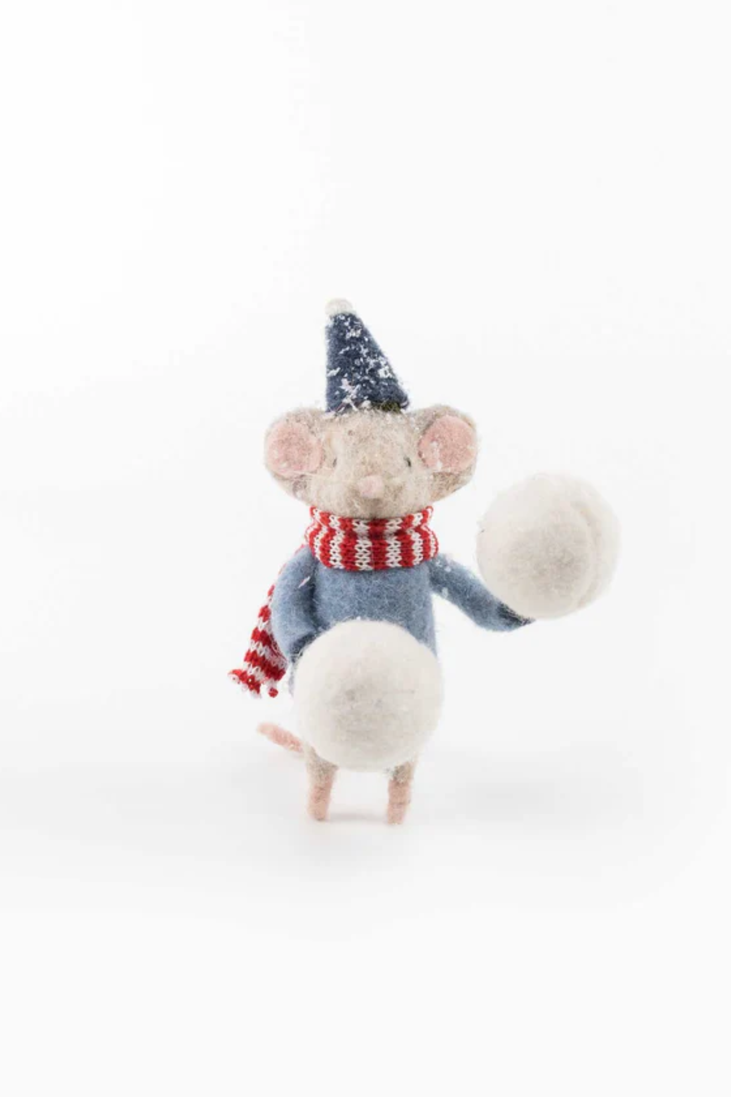 Mouse with Snowball Decoration