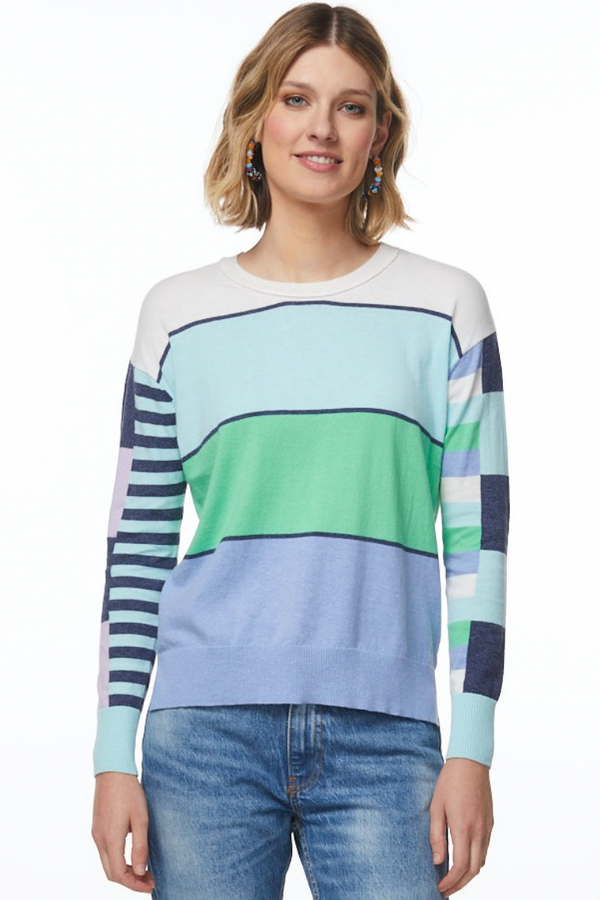 Multi Stripe Jumper - Marine