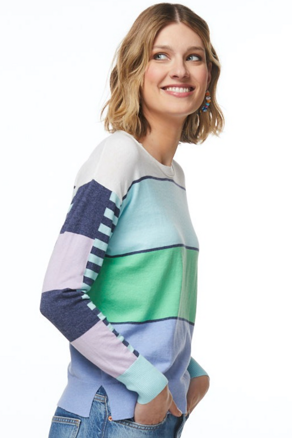 Multi Stripe Jumper - Marine