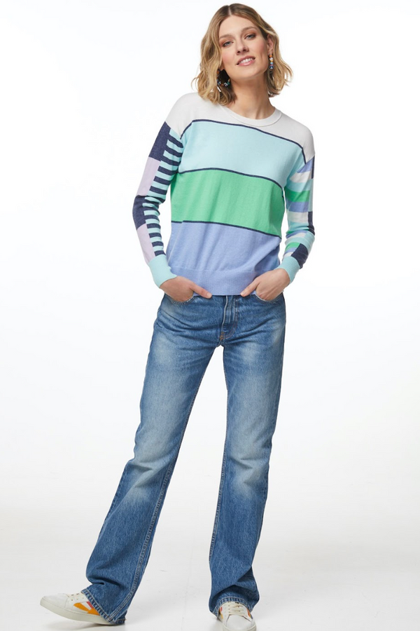 Multi Stripe Jumper - Marine
