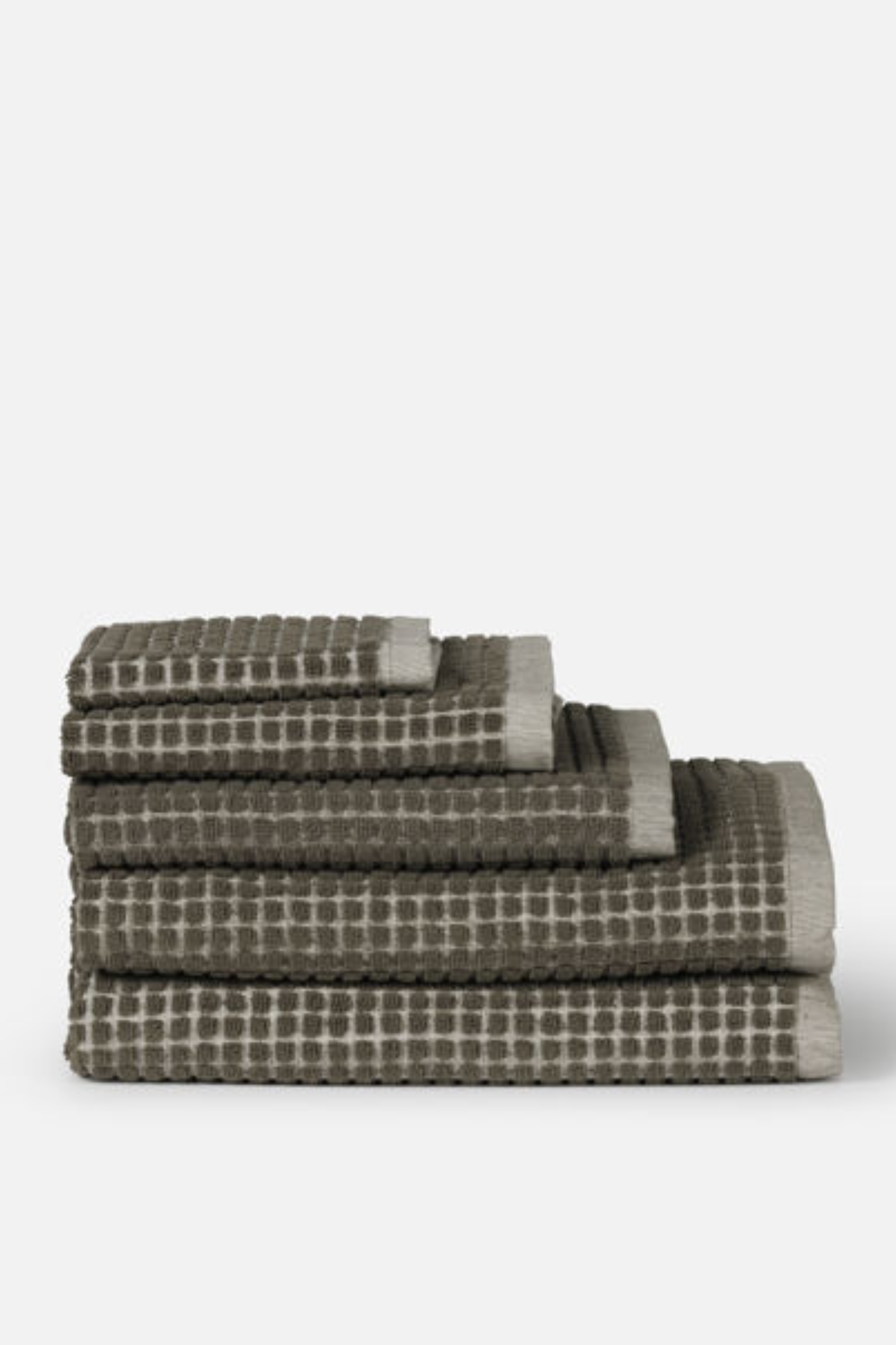 Nero Cotton Bath Mat - Ivy/Cream