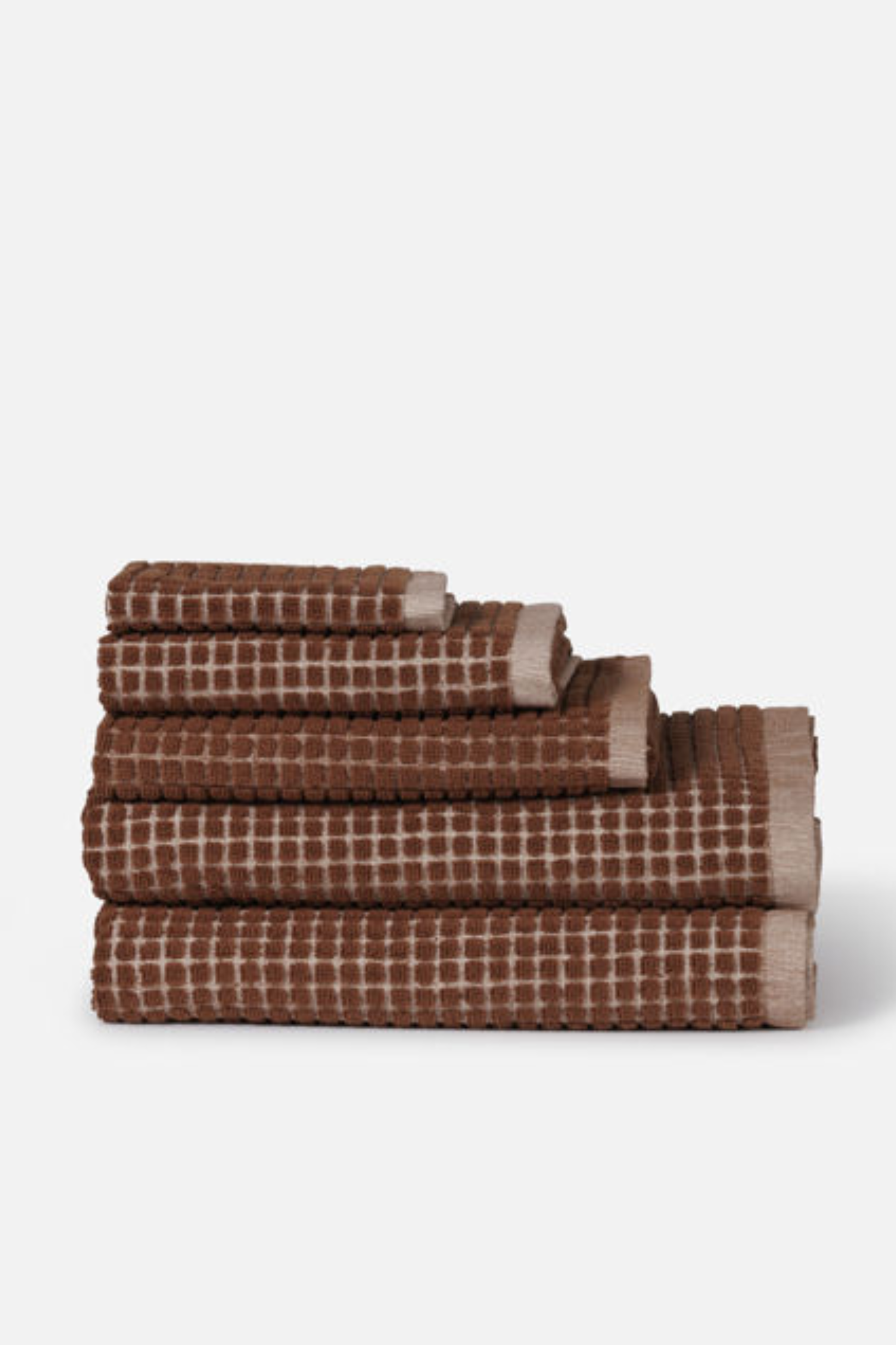 Nero Cotton Bath Towel - Paprika/Cream