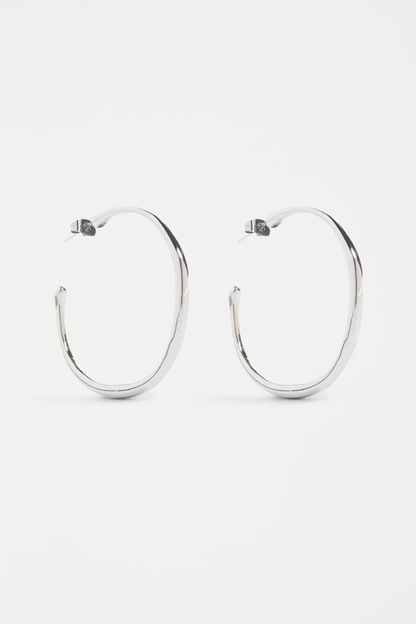 Niska Hoop Earring - Silver
