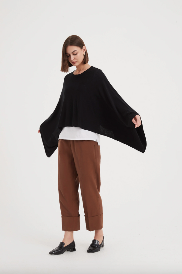 Oversized Knit Layer Top