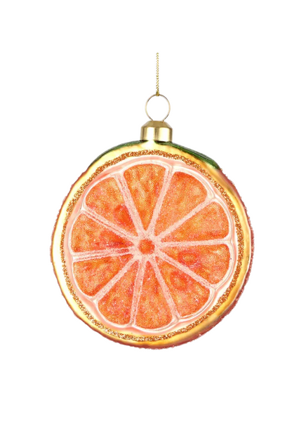 Orange Glitter Decoration