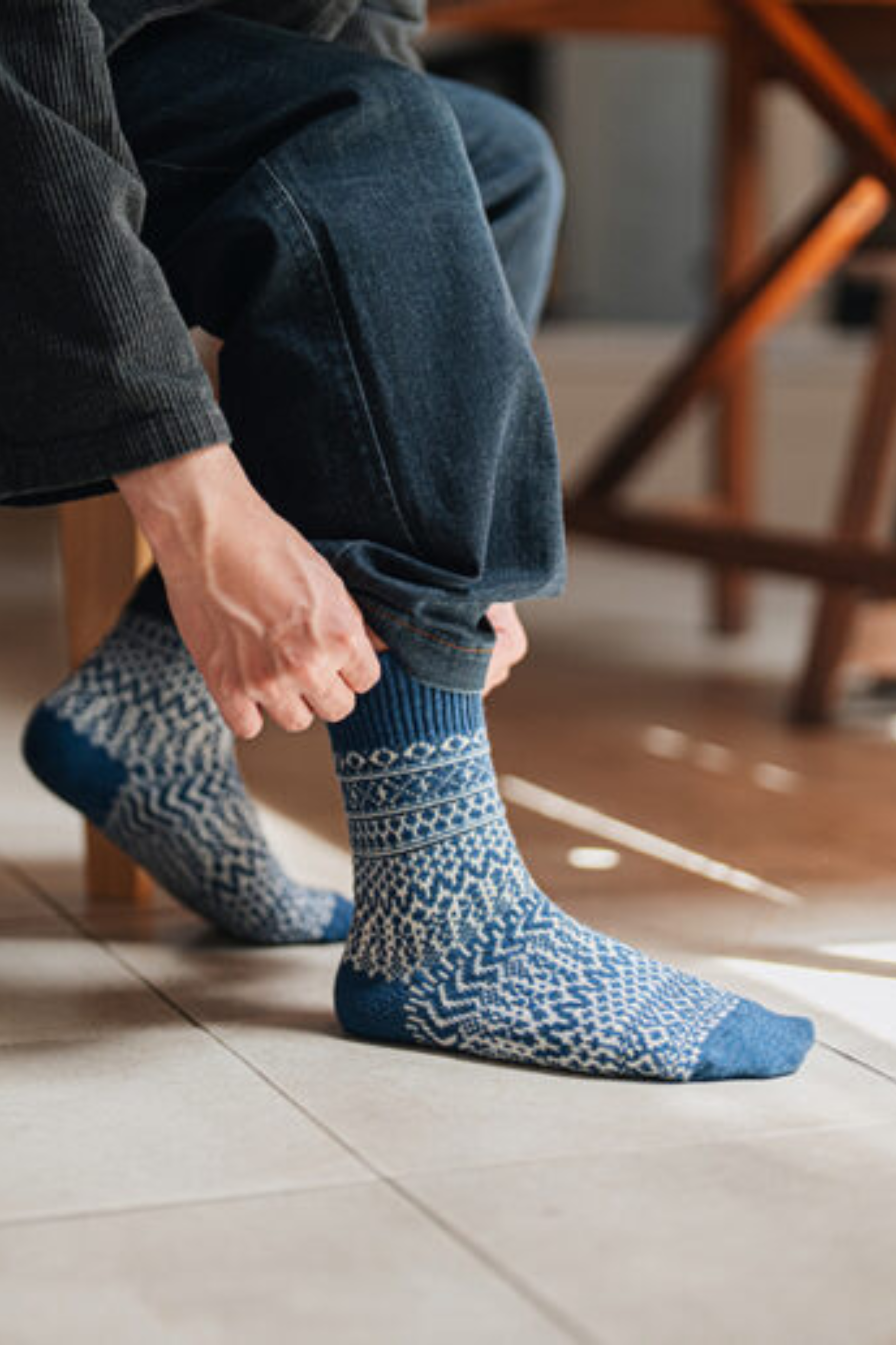 Oslo Wool Jacquard Socks