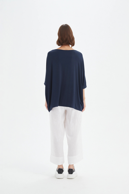 Oversized Boxy tee - Navy
