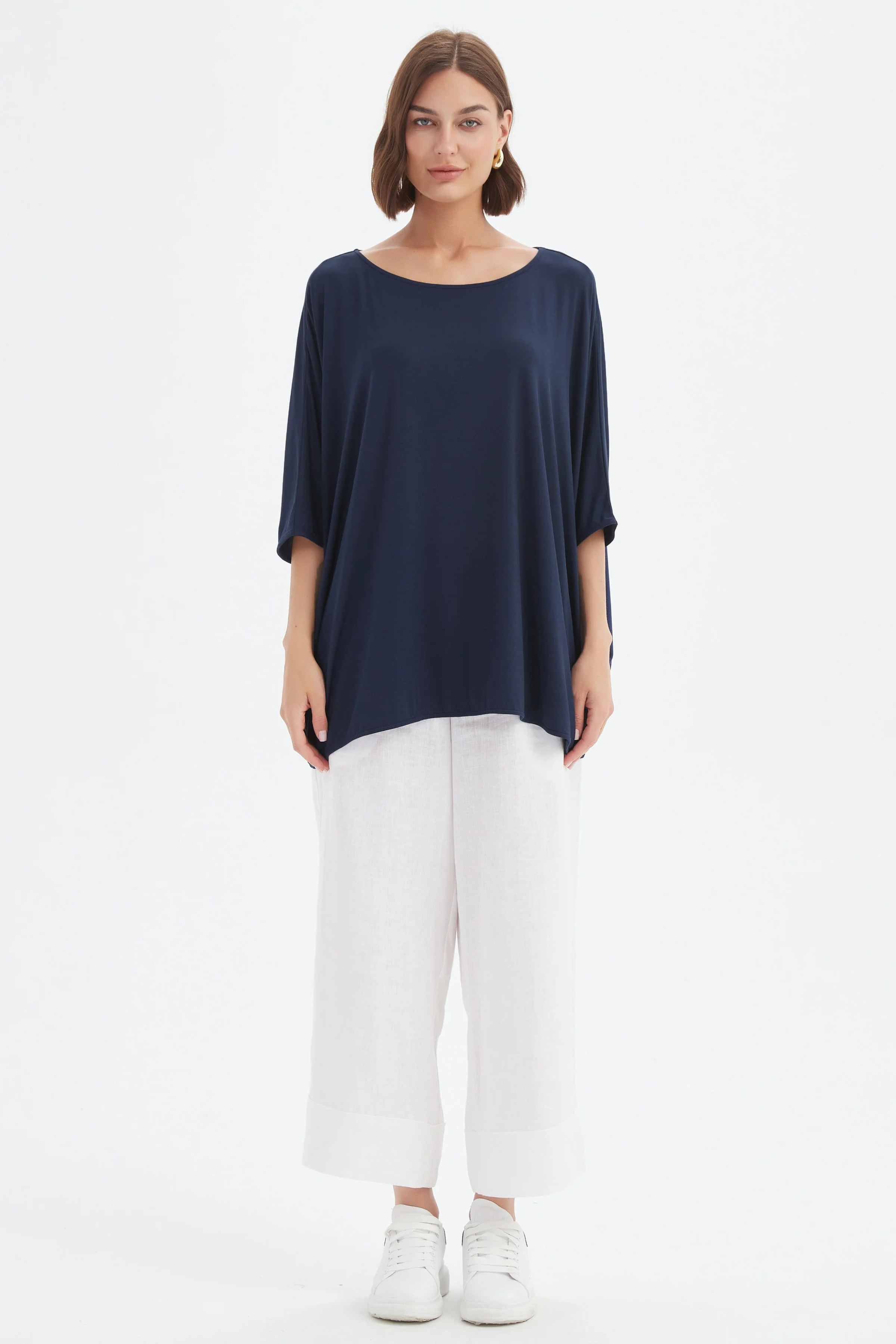 Oversized Boxy tee - Navy