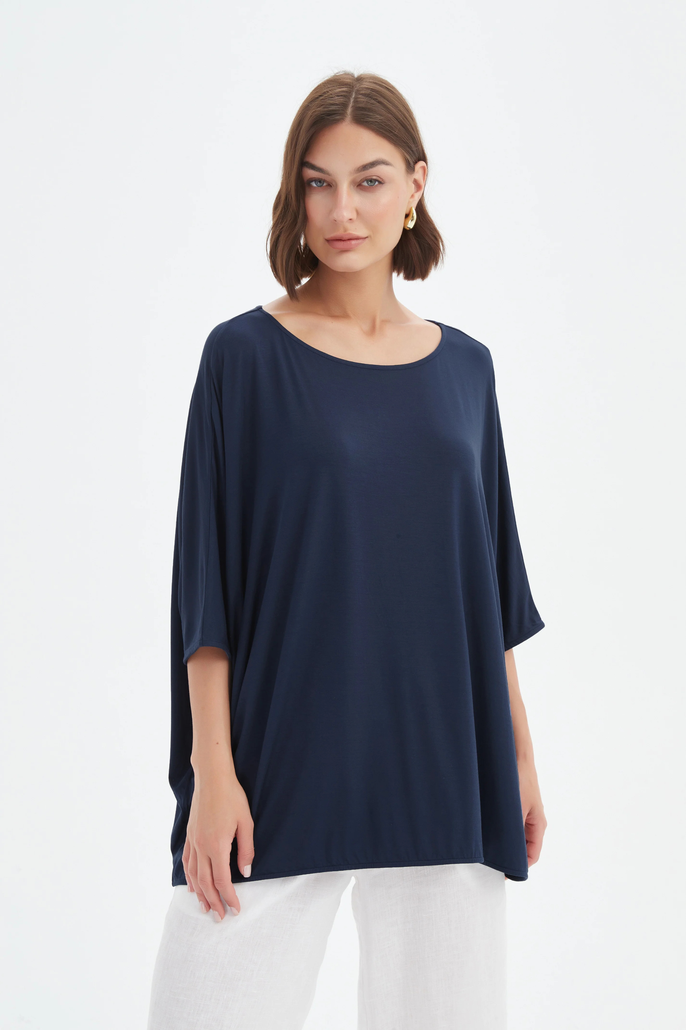 Oversized Boxy tee - Navy