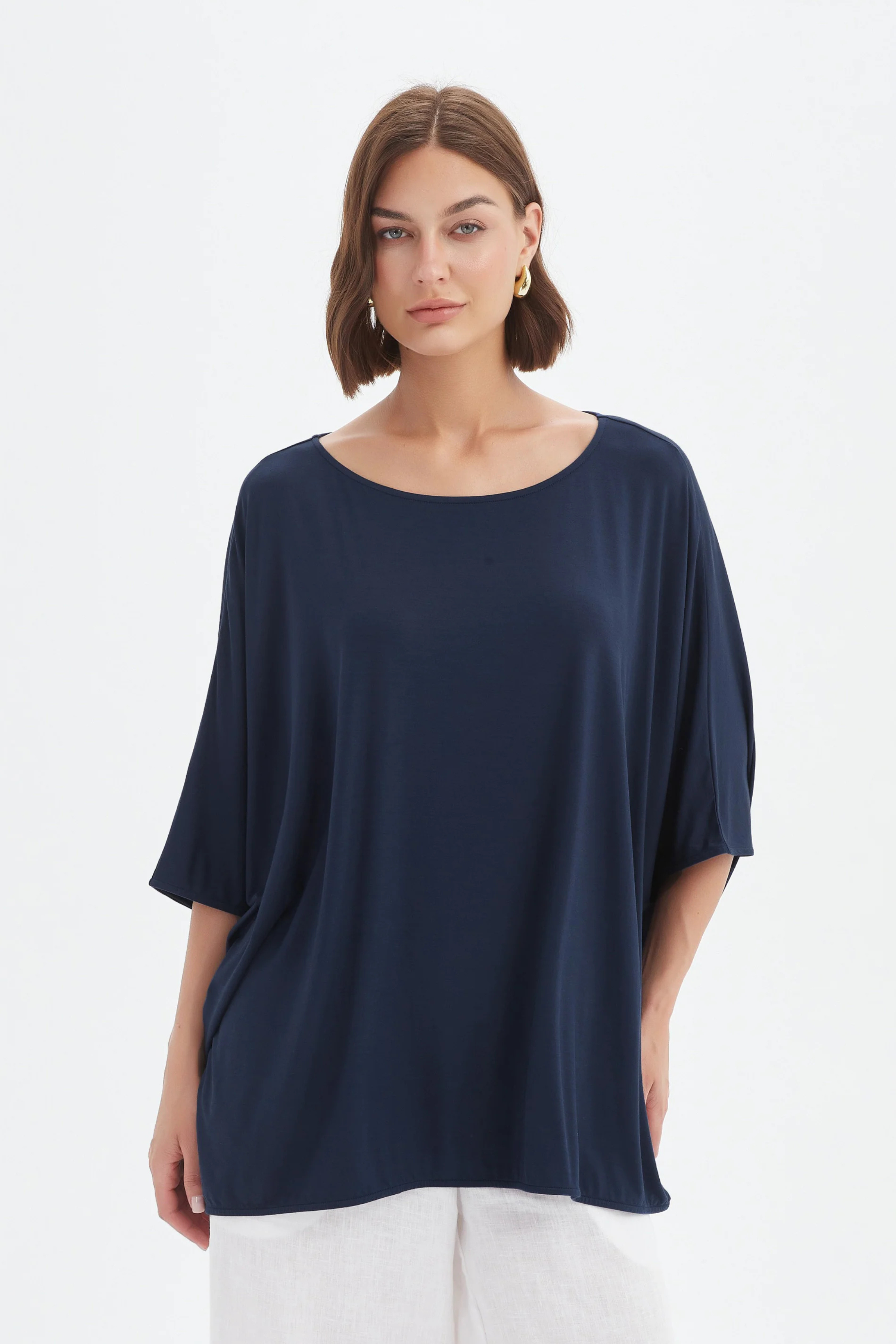 Oversized Boxy tee - Navy