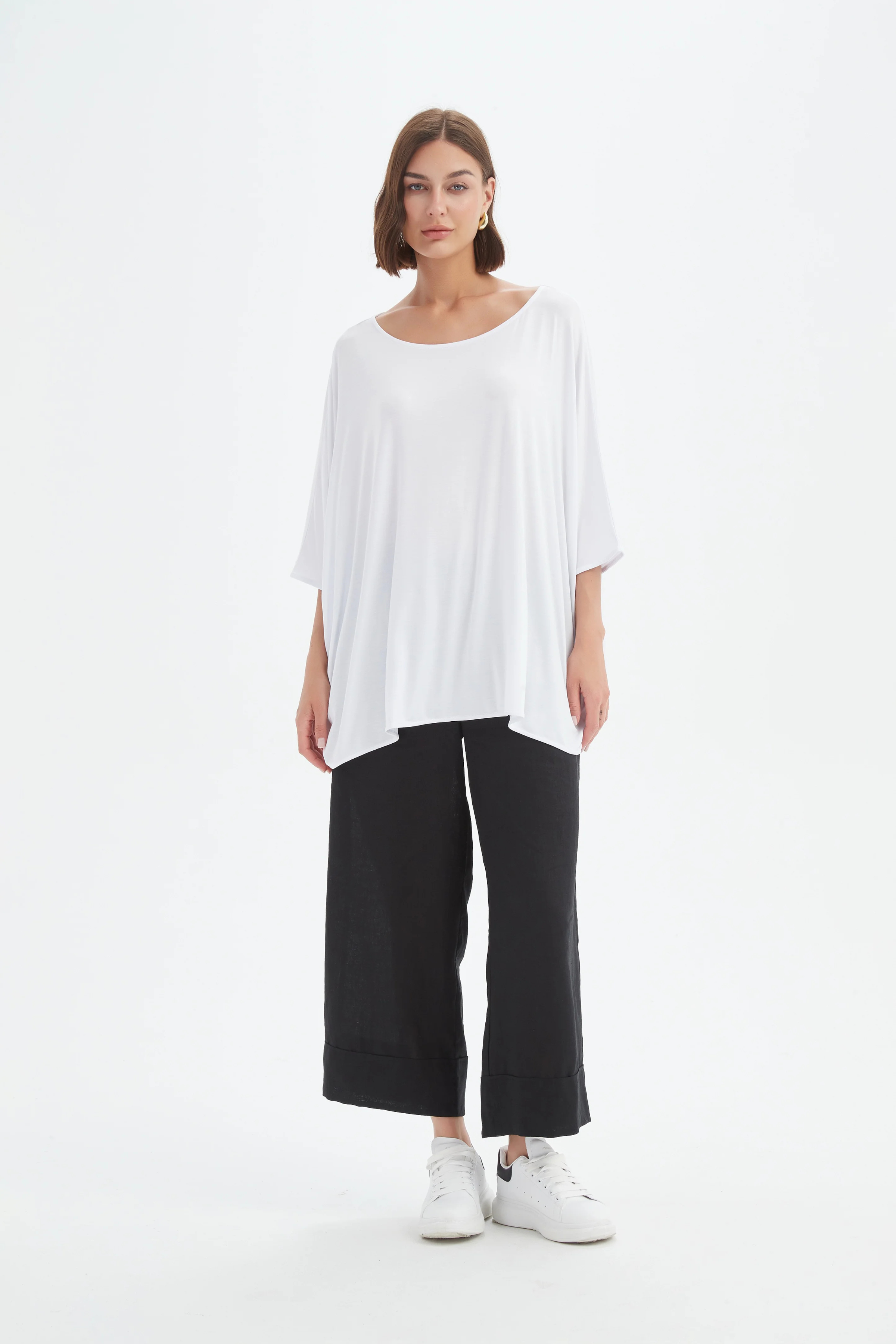 Oversized Boxy Tee - White