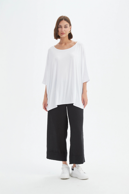 Oversized Boxy Tee - White