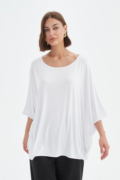 Oversized Boxy Tee - White
