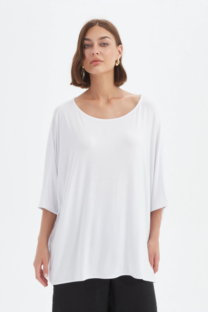 Oversized Boxy Tee - White