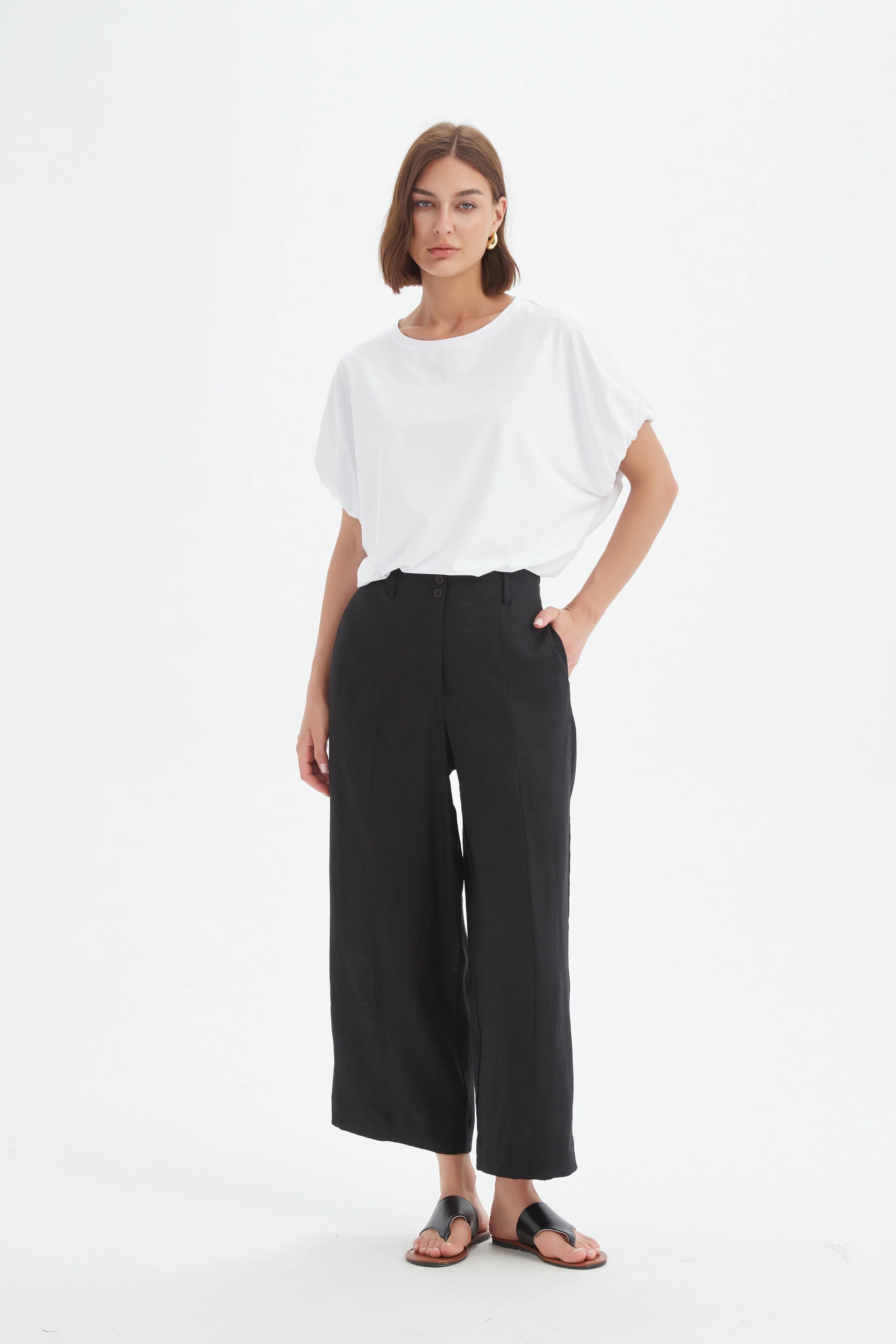 Patch Pocket Easy Pant - Black