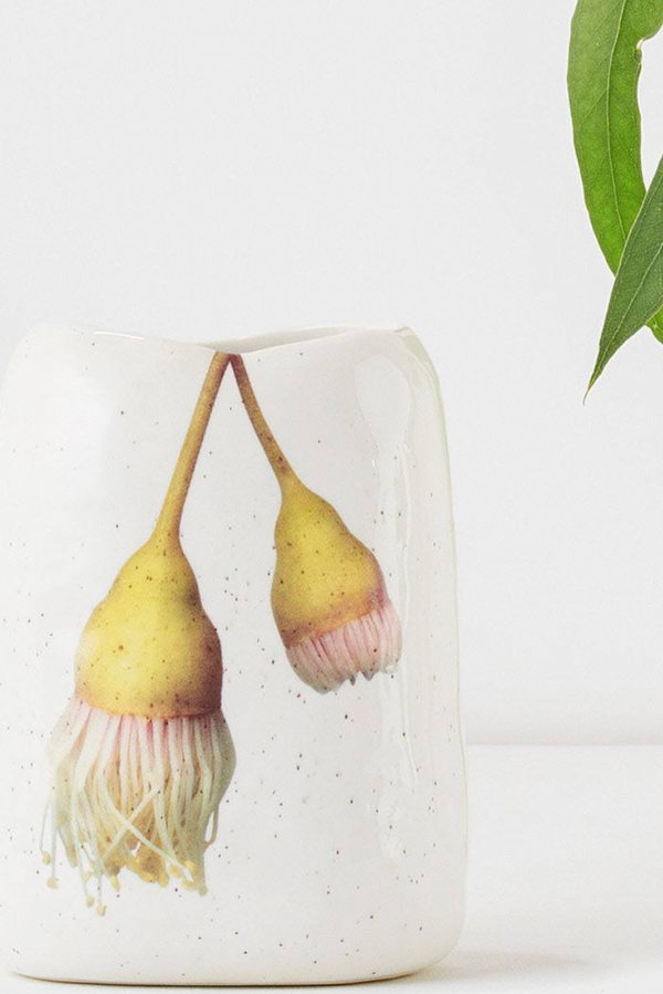 Pebble Vase - Hanging Yellow Gum