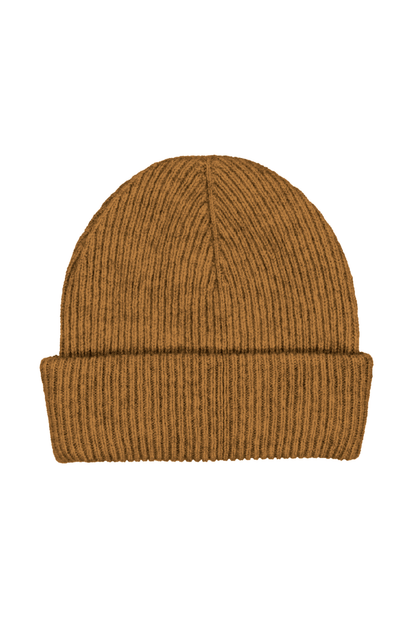 Possum Merino Fine Rib Beanie - Honeycomb
