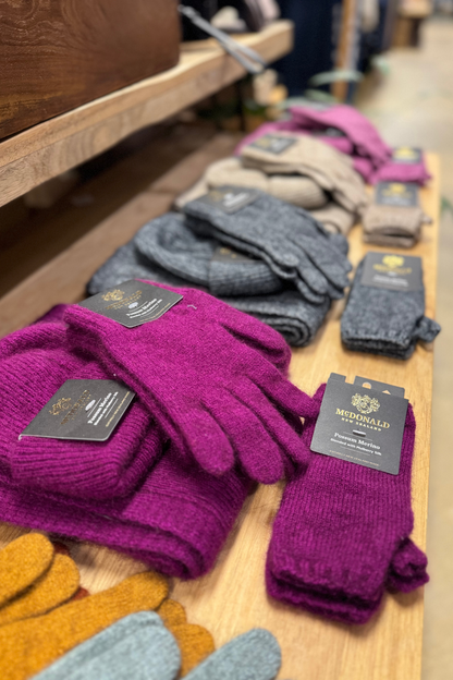 Possum Merino Fine Rib Scarf - Honeycomb