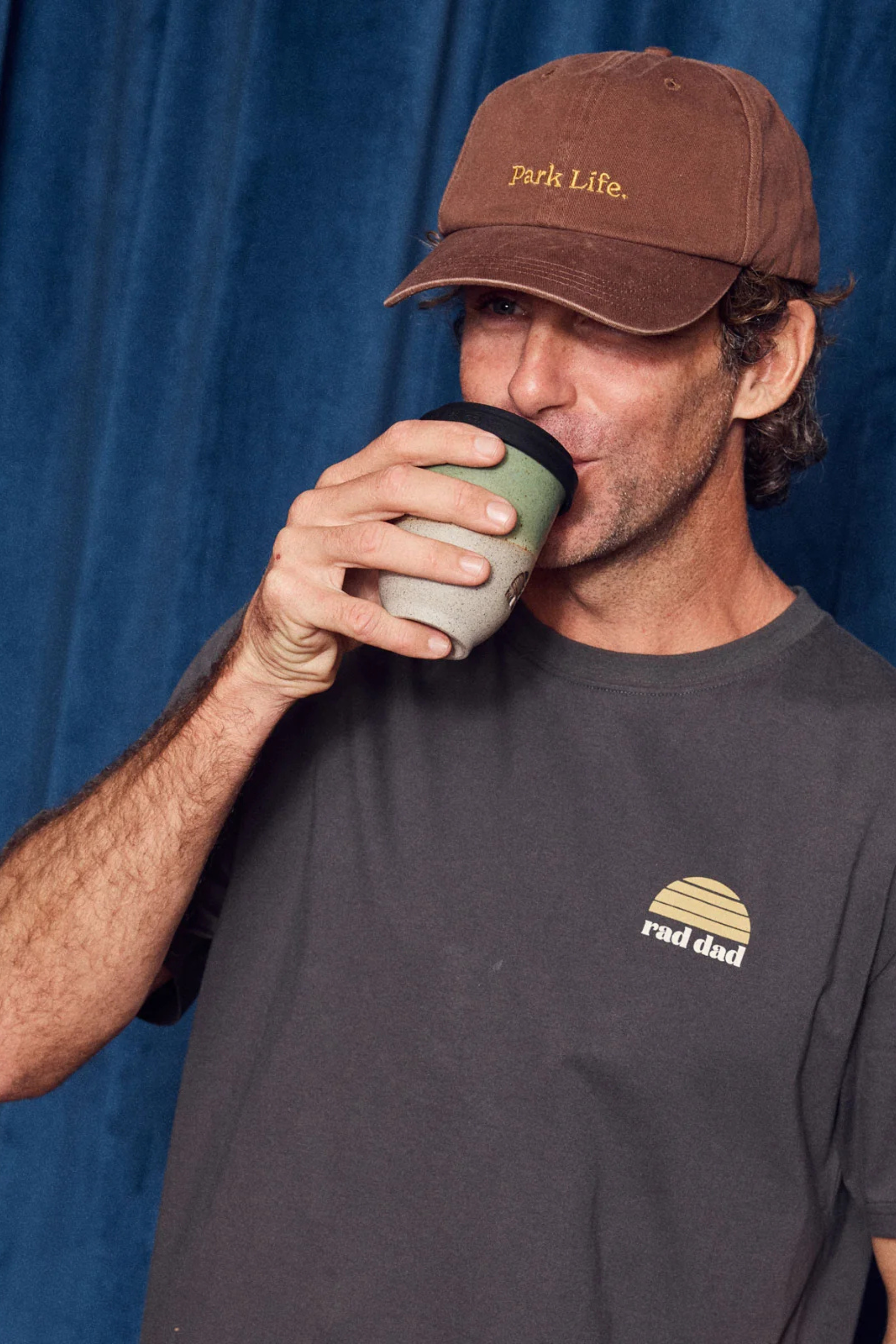 Rad Dad Mens Tee - Washed Black
