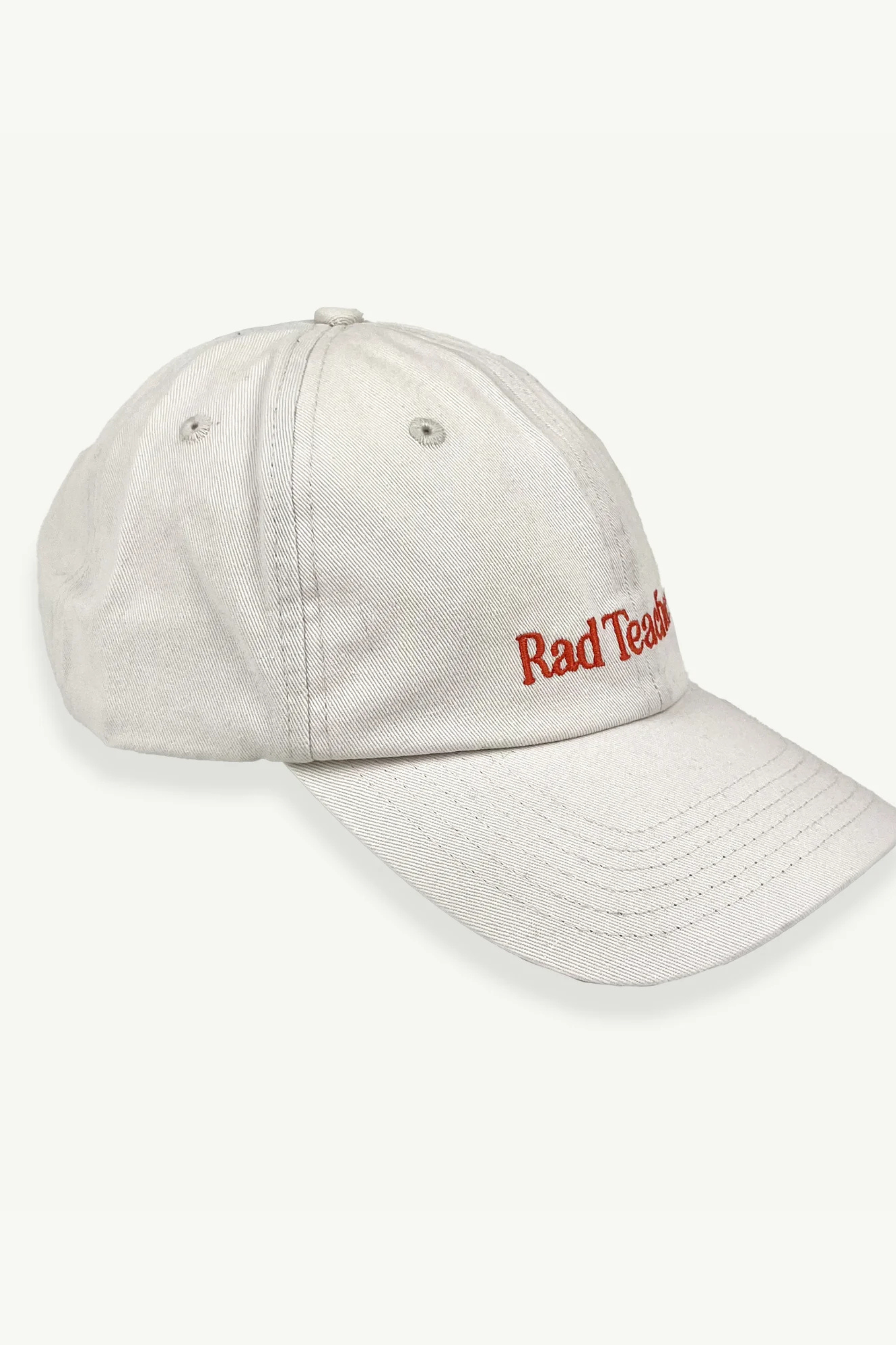 Rad Teacher Baseball Cap - Ecru