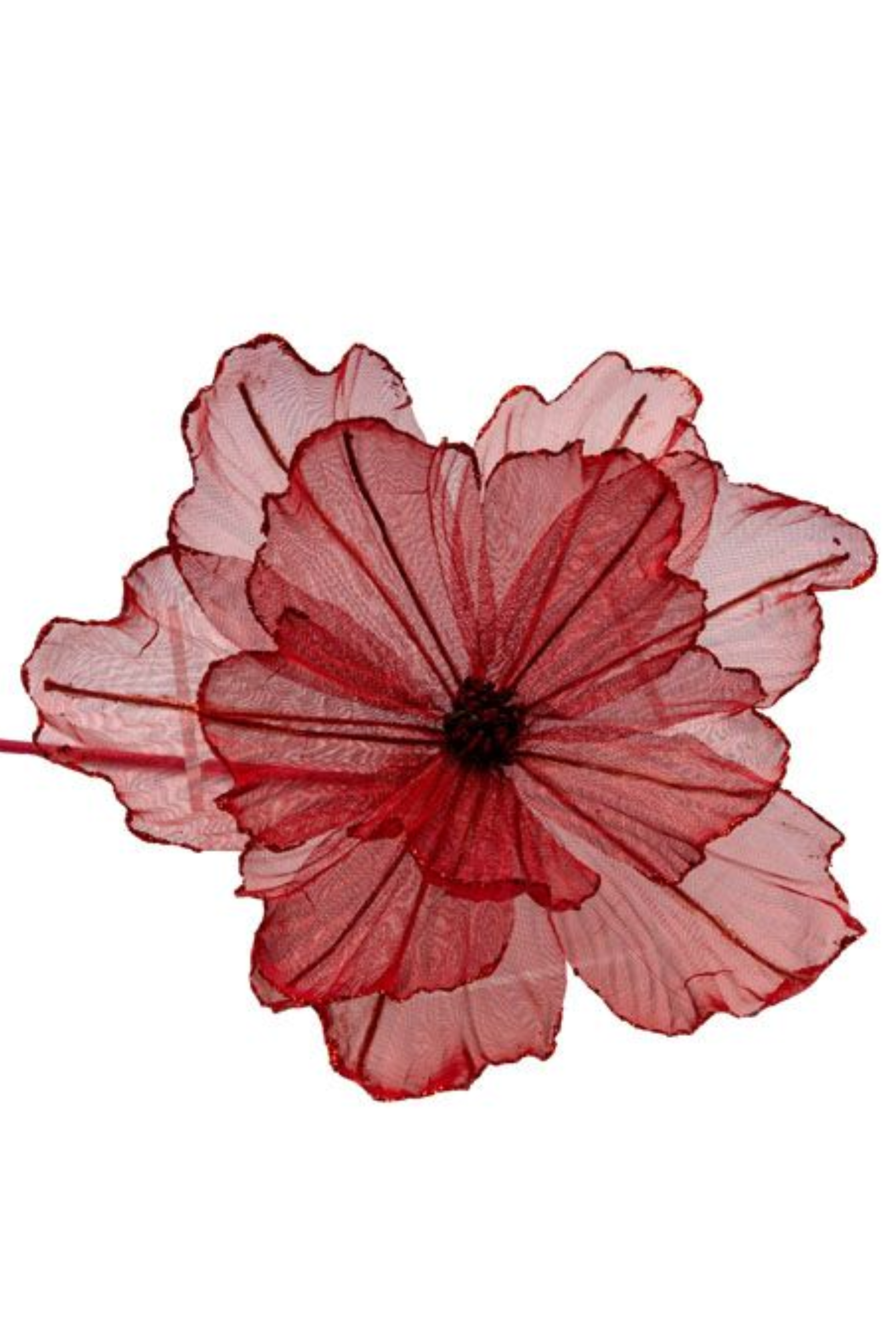Red Sheer Flower Decoration