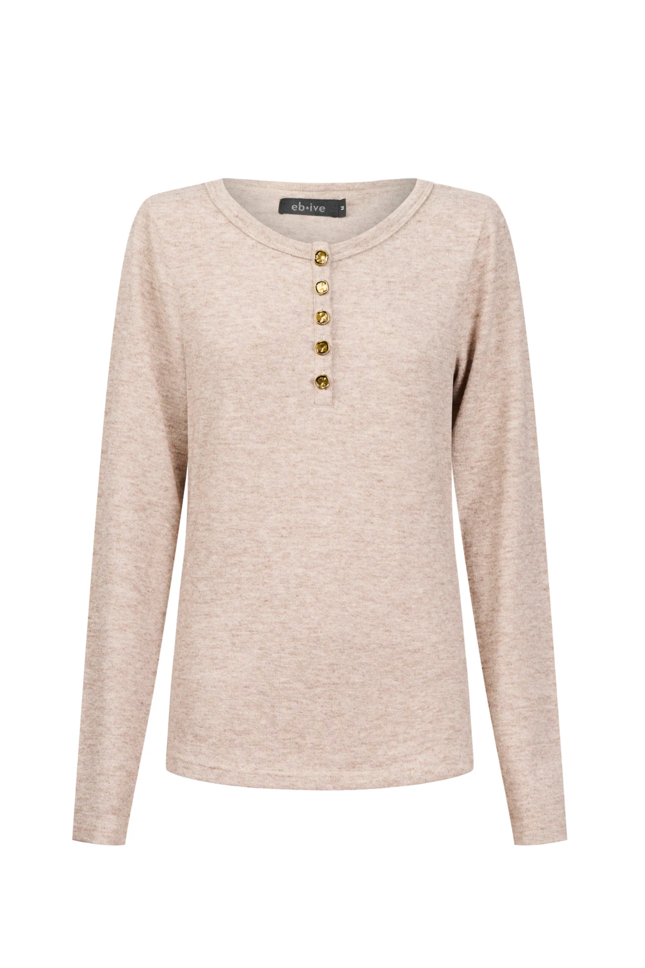 Rumi Long Sleeve Top - Bisque