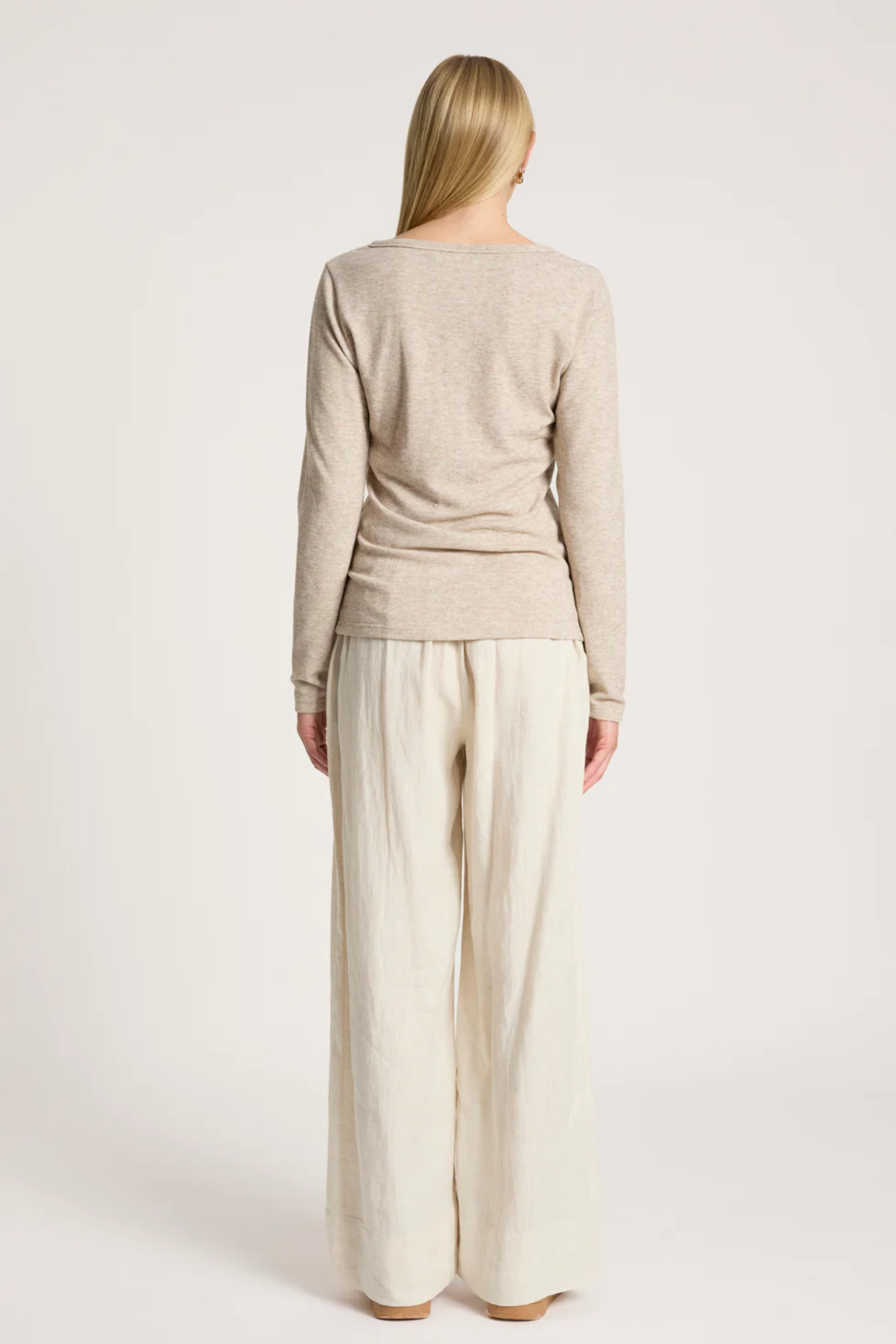 Rumi Long Sleeve Top - Bisque