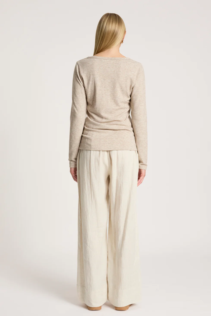 Rumi Long Sleeve Top - Bisque