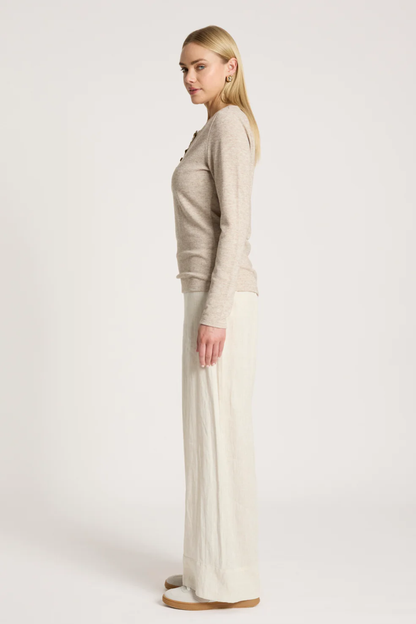 Rumi Long Sleeve Top - Bisque