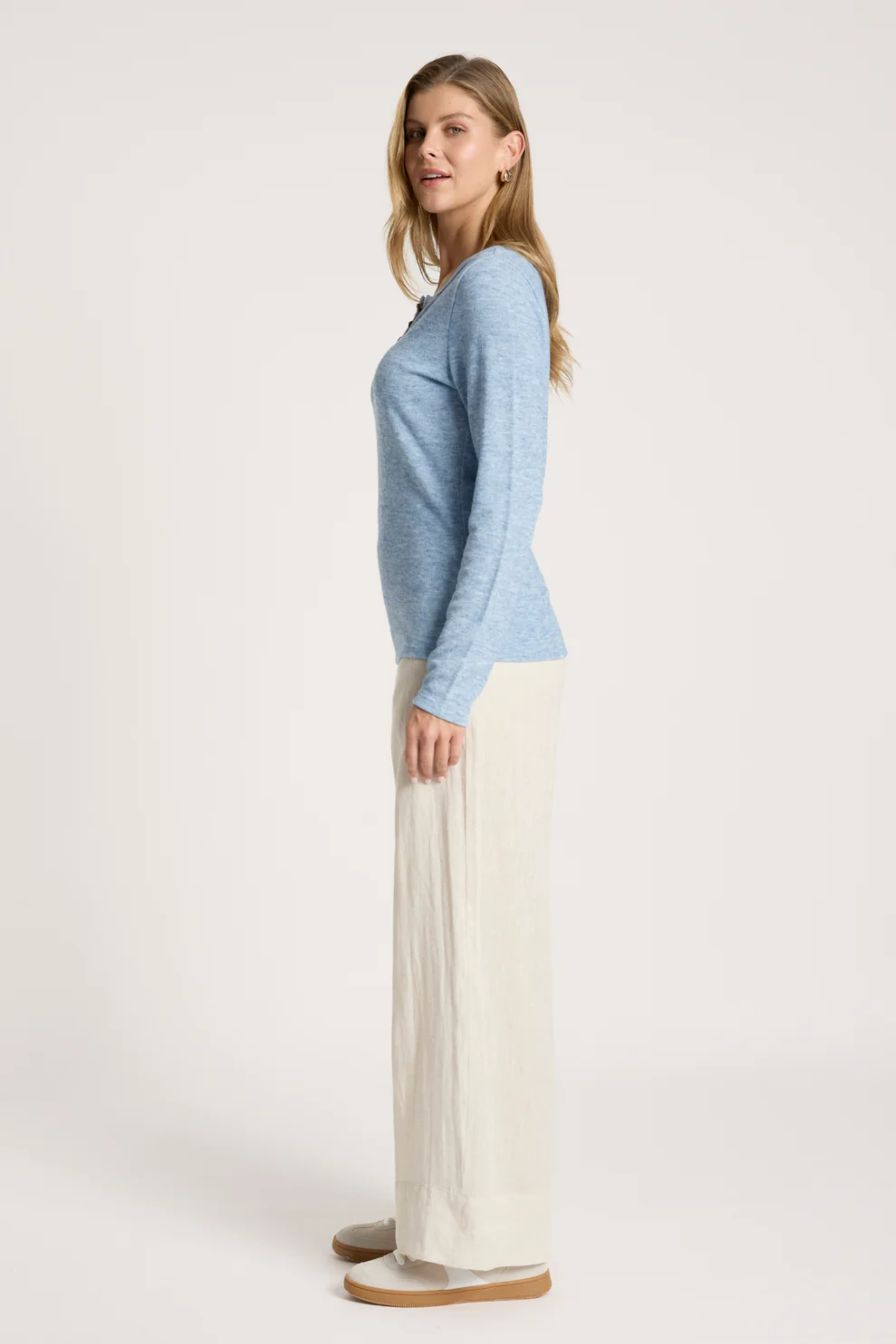 Rumi Long Sleeve Top - Lake