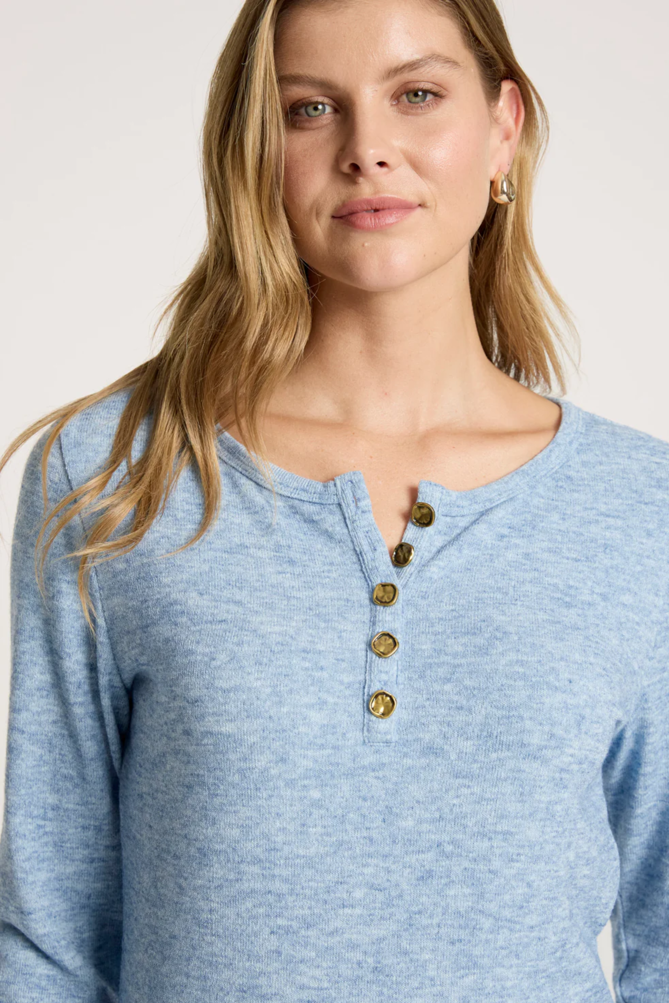 Rumi Long Sleeve Top - Lake