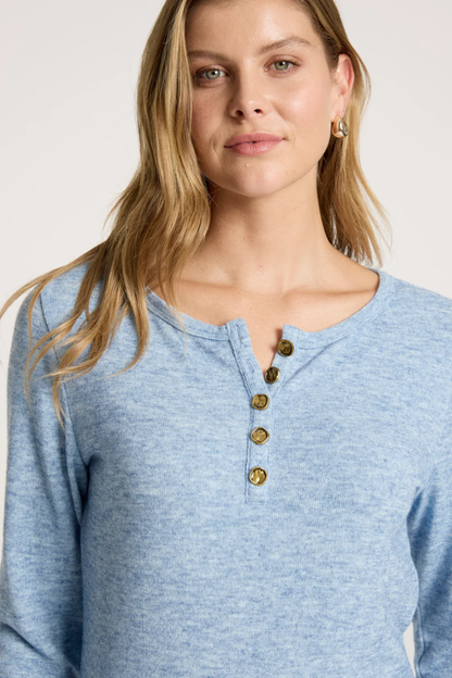 Rumi Long Sleeve Top - Lake