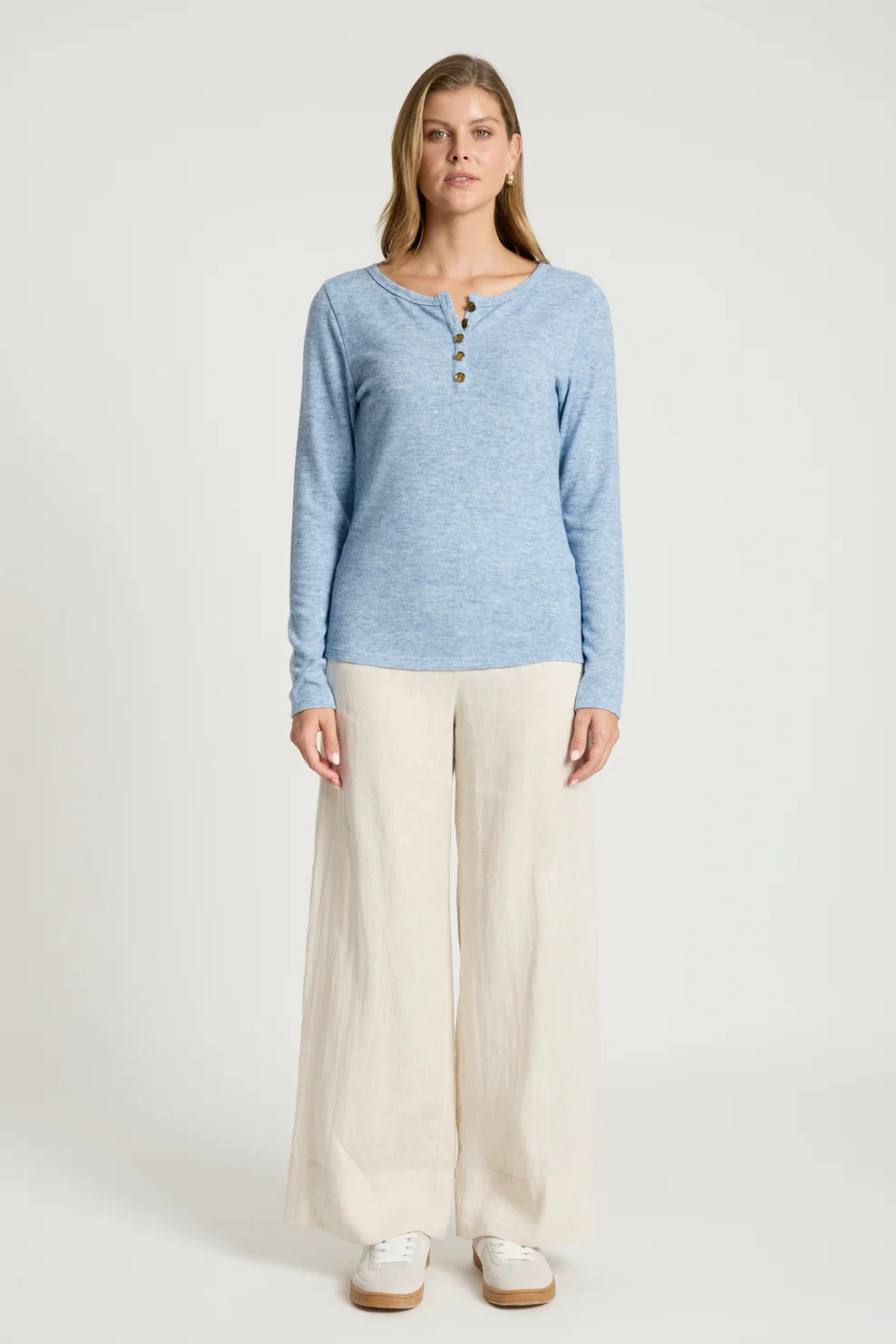 Rumi Long Sleeve Top - Lake