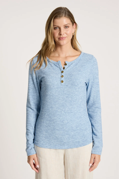 Rumi Long Sleeve Top - Lake