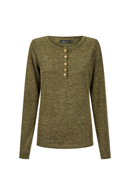 Rumi Long Sleeve Top - Olive