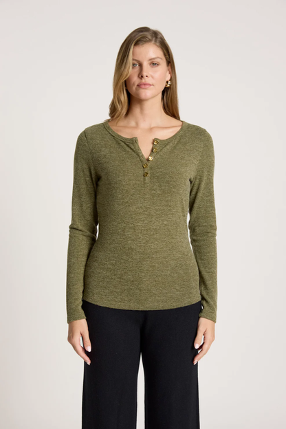 Rumi Long Sleeve Top - Olive