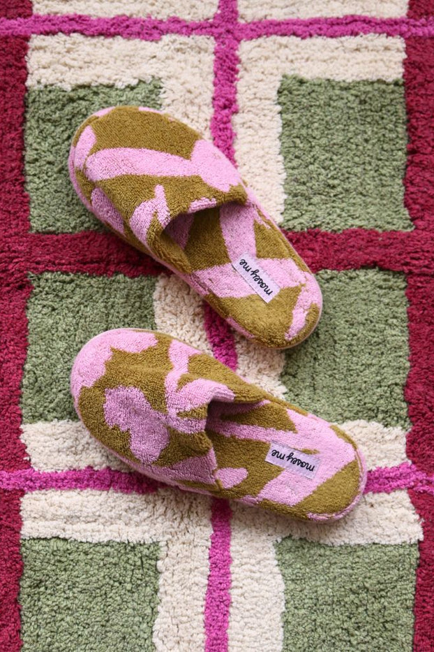 Mosey & Me Terry Slippers - Abstract