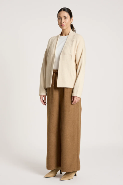 Samira Crop Cardigan - Bisque