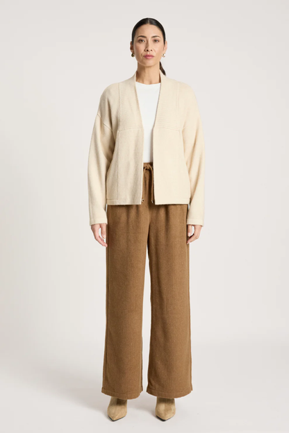 Samira Crop Cardigan - Bisque