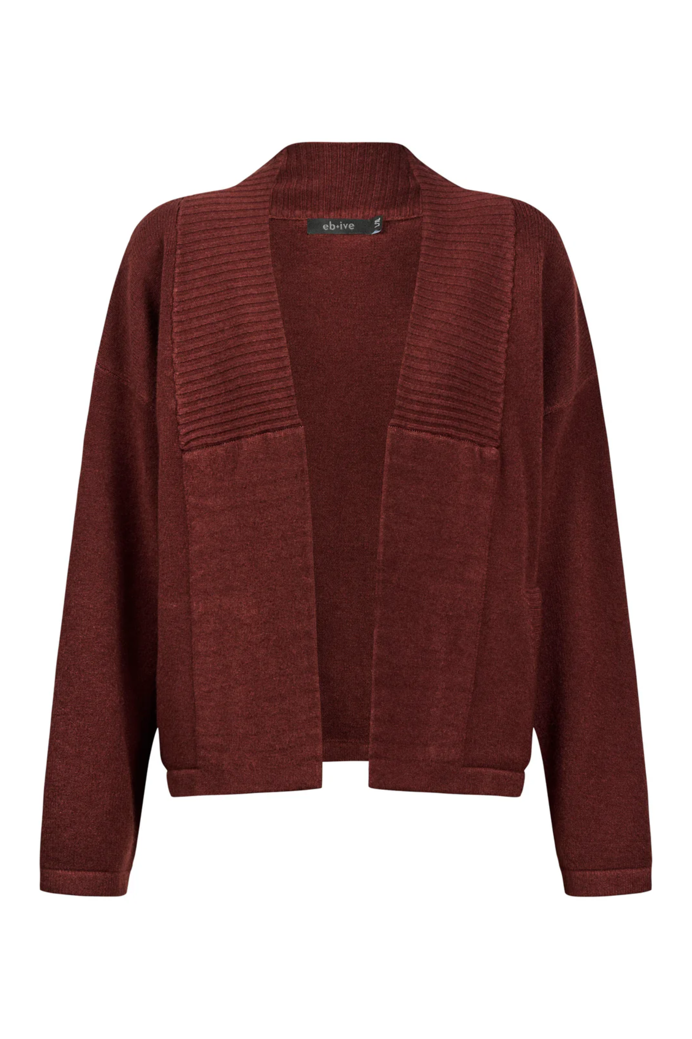 Samira Crop Cardigan - Mahogany