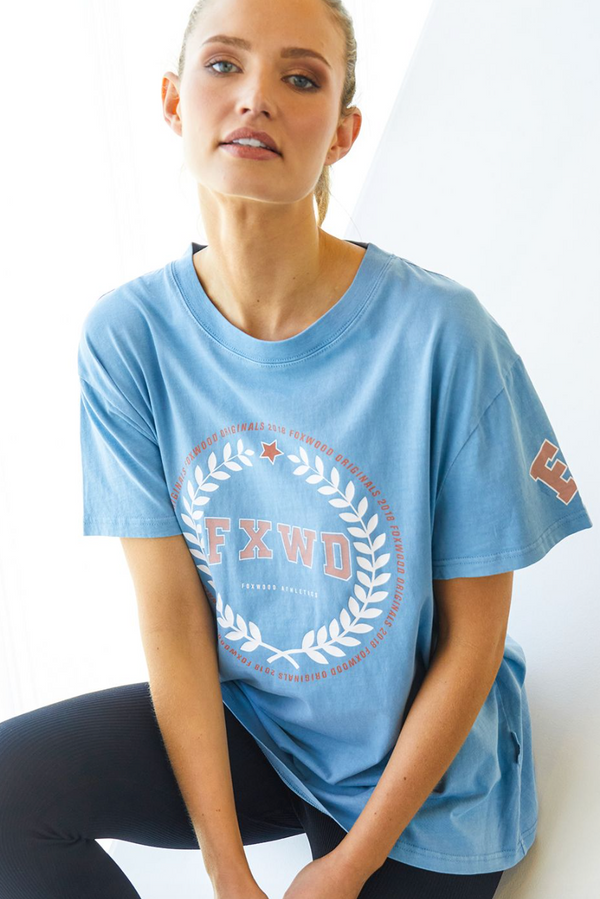 College Tee - Powder Blue