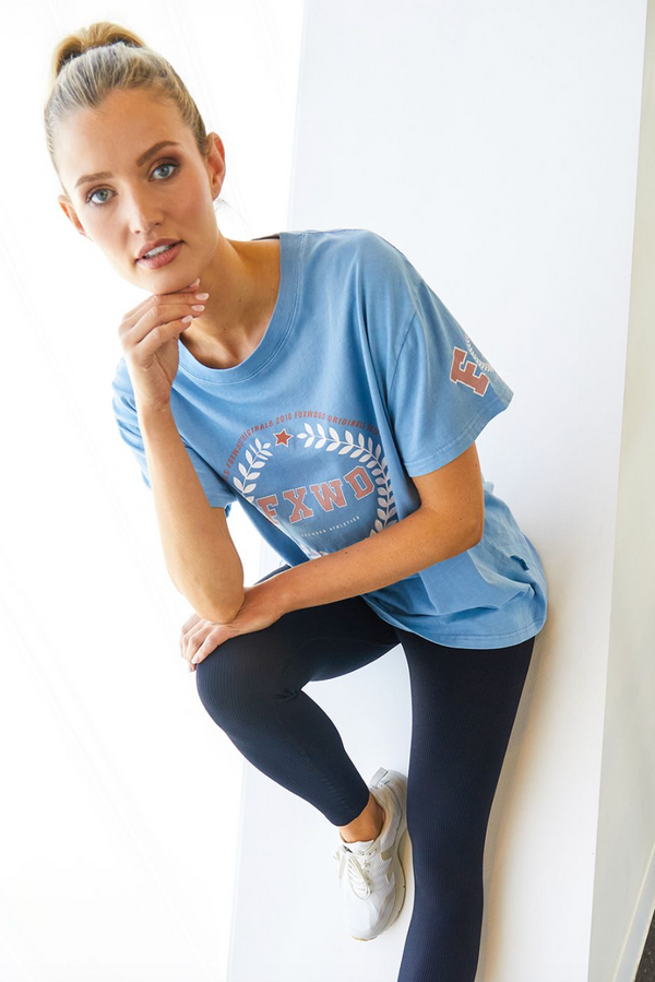 College Tee - Powder Blue