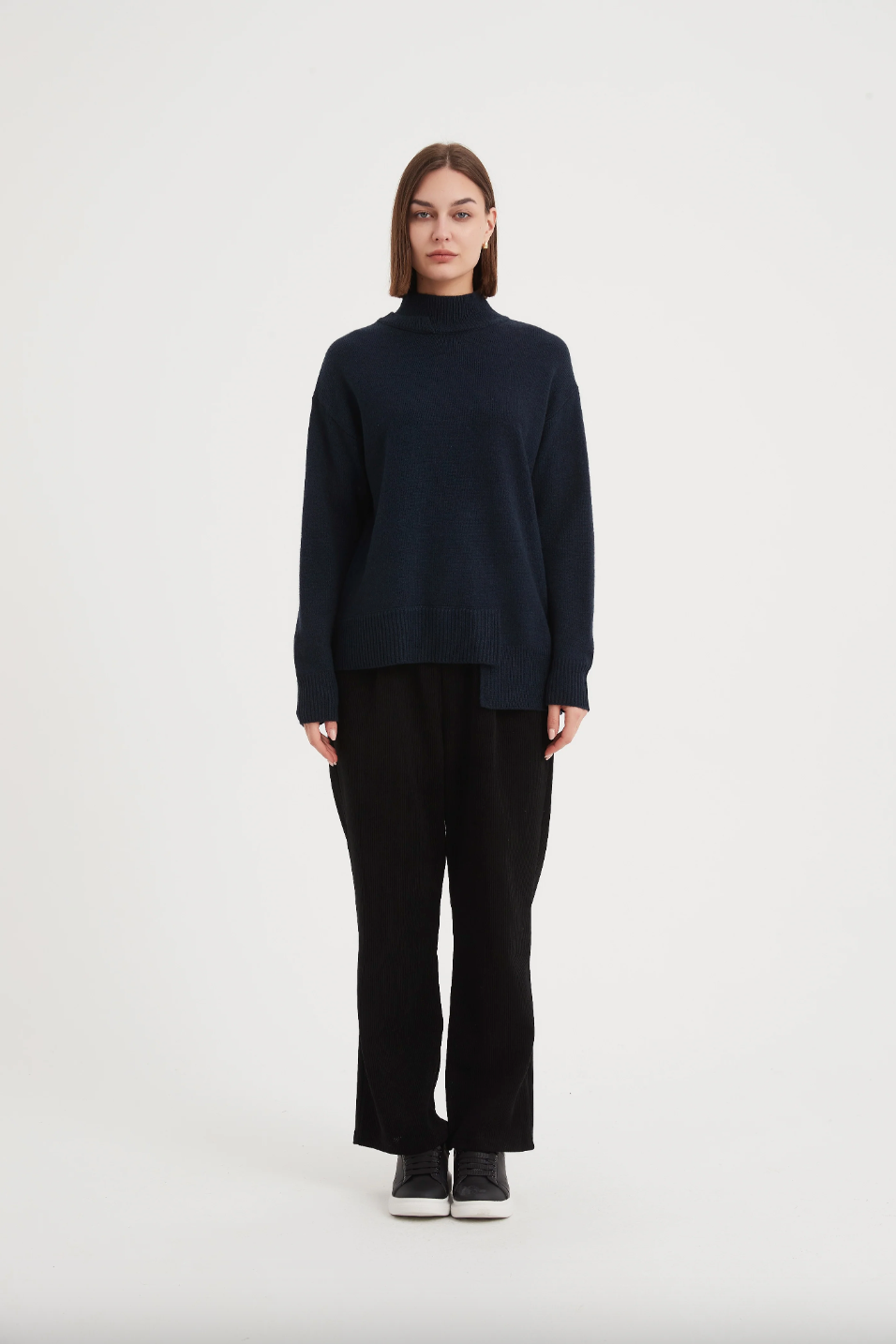 Asymmetric Hem Knit