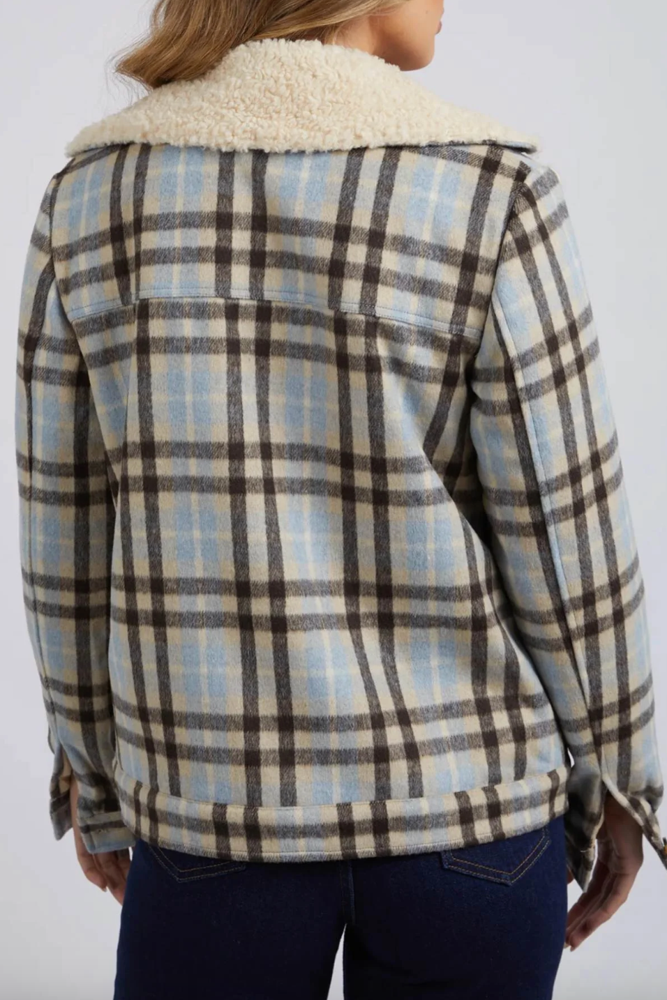 Demi Check Jacket - Blue