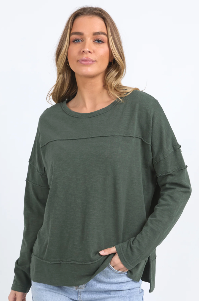 Jayne Throw On Top - Khaki