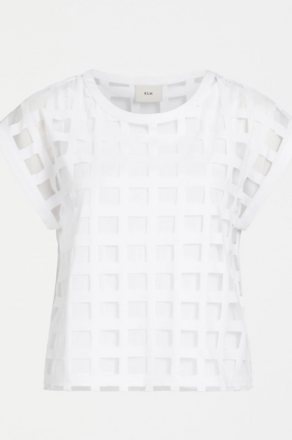 Grid Burnout Top - White